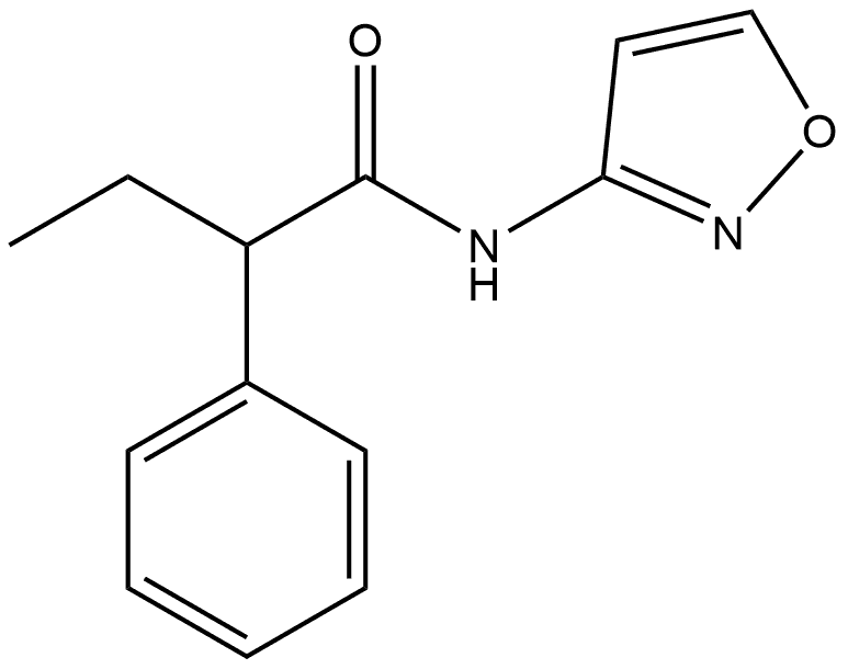 N-(Isoxazol-3-yl)-2-phenylbutanamide Structure