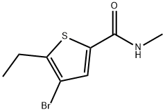 2-Thiophenecarboxamide, 4-bromo-5-ethyl-N-methyl- Structure