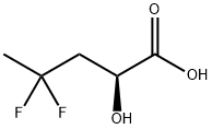 Pentanoic acid, 4,4-difluoro-2-hydroxy-, (2S)- Structure