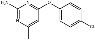 4-(4-chlorophenoxy)-6-methylpyrimidin-2-amine Structure