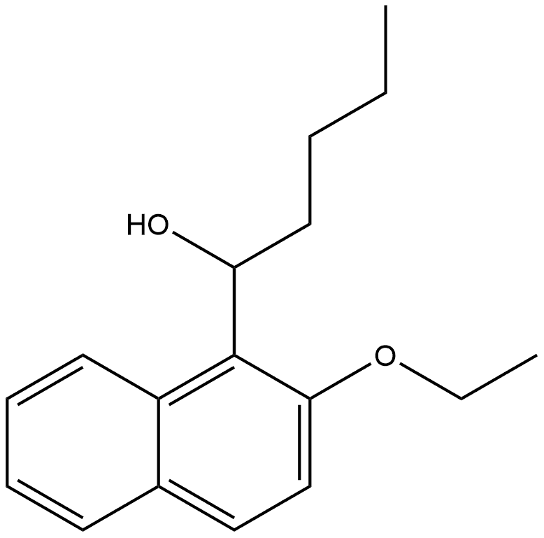 α-Butyl-2-ethoxy-1-naphthalenemethanol Structure