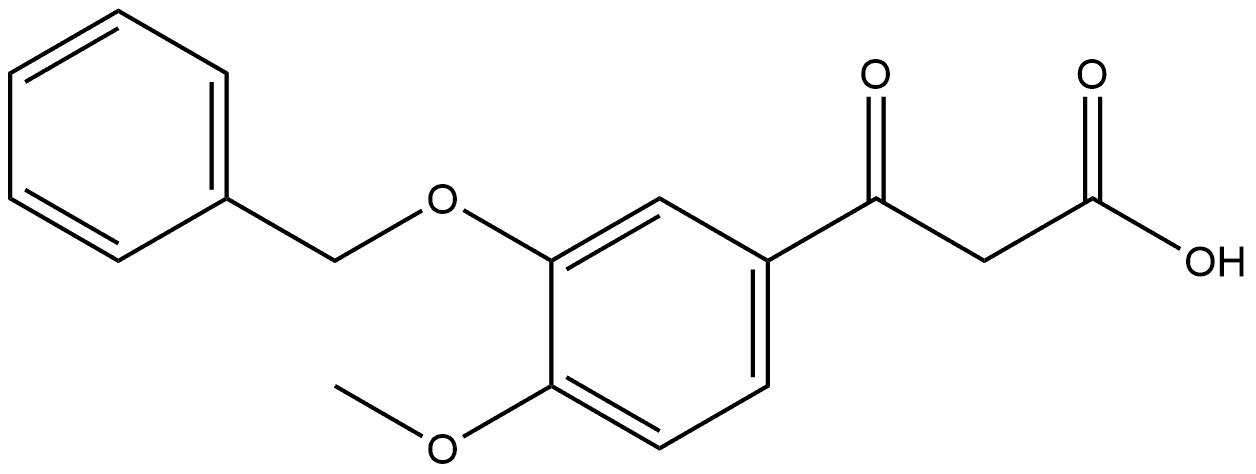 4-Methoxy-β-oxo-3-(phenylmethoxy)benzenepropanoic acid Structure