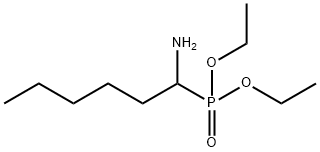Phosphonic acid, P-(1-aminohexyl)-, diethyl ester Structure