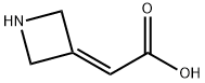 Acetic acid, 2-(3-azetidinylidene)- Structure