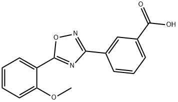 Benzoic acid, 3-[5-(2-methoxyphenyl)-1,2,4-oxadiazol-3-yl]- 구조식 이미지