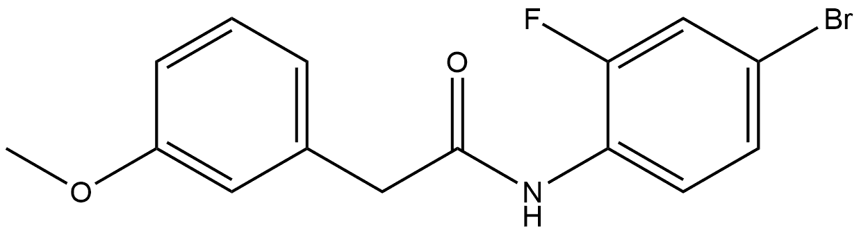 N-(4-Bromo-2-fluorophenyl)-3-methoxybenzeneacetamide Structure