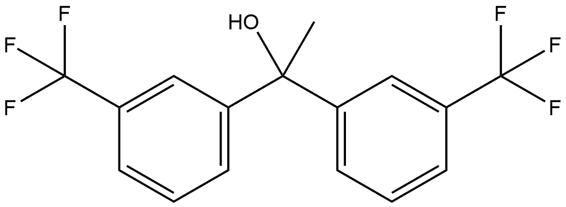 α-Methyl-3-(trifluoromethyl)-α-[3-(trifluoromethyl)phenyl]benzenemethanol Structure