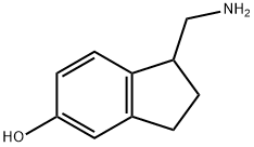 1H-Inden-5-ol, 1-(aminomethyl)-2,3-dihydro- Structure