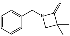 2-Azetidinone, 3,3-dimethyl-1-(phenylmethyl)- Structure