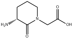 1-Piperidineacetic acid, 3-amino-2-oxo-, (R)- (9CI) Structure