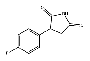 2,5-Pyrrolidinedione, 3-(4-fluorophenyl)- Structure