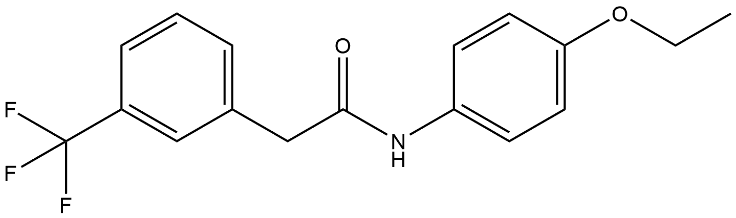 N-(4-Ethoxyphenyl)-3-(trifluoromethyl)benzeneacetamide Structure