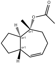 4-Azulenol,1,2,3,3a,4,5,6,8a-octahydro-4-methyl-,acetate,(3aR,4R,8aS)-rel-(9CI) Structure