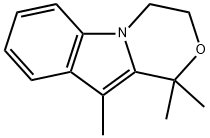 1H-[1,4]Oxazino[4,3-a]indole,3,4-dihydro-1,1,10-trimethyl-(9CI) Structure