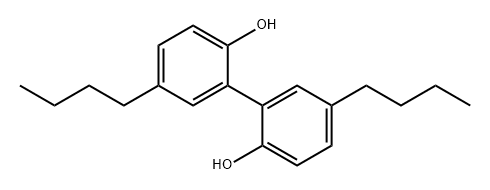 [1,1'-Biphenyl]-2,2'-diol, 5,5'-dibutyl- Structure