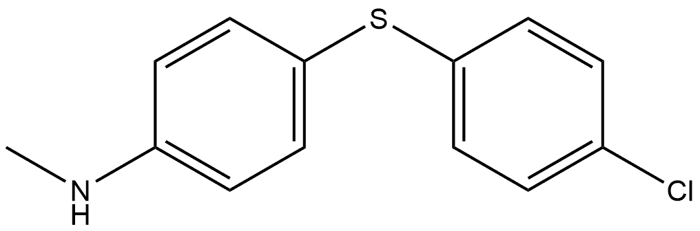 4-[(4-Chlorophenyl)thio]-N-methylbenzenamine Structure