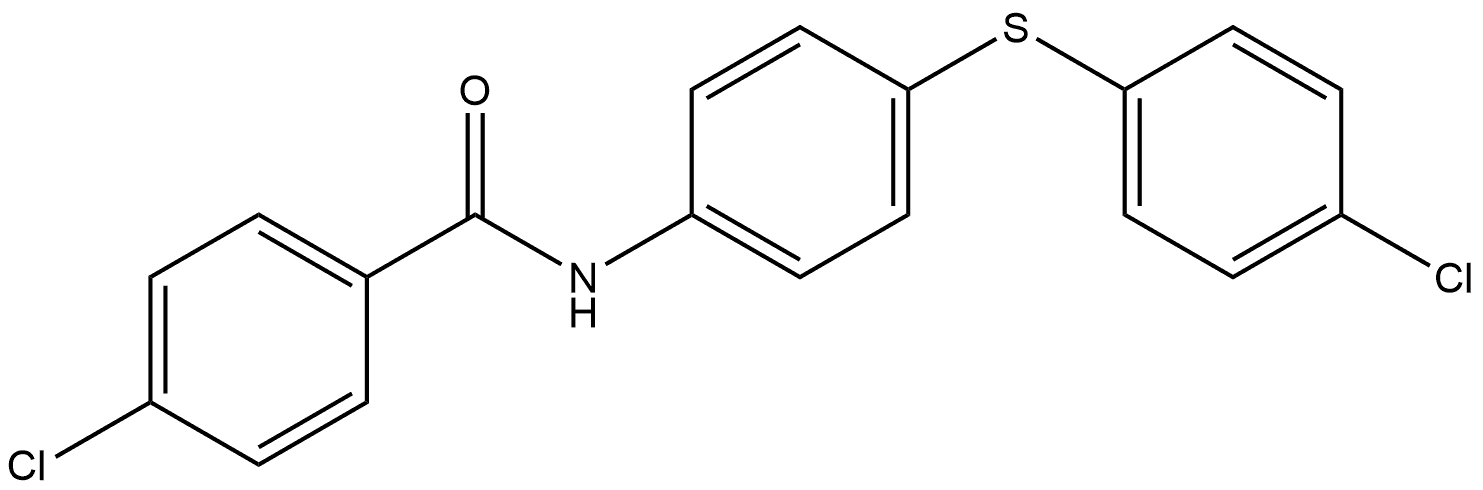 4-Chloro-N-[4-[(4-chlorophenyl)thio]phenyl]benzamide Structure