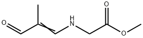 Glycine, N-(2-methyl-3-oxo-1-propen-1-yl)-, methyl ester 구조식 이미지