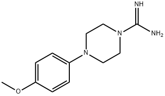 1-Piperazinecarboximidamide, 4-(4-methoxyphenyl)- Structure