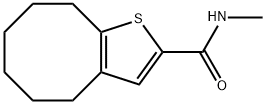 Cycloocta[b]thiophene-2-carboxamide, 4,5,6,7,8,9-hexahydro-N-methyl- Structure