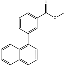 Benzoic acid, 3-(1-naphthalenyl)-, methyl ester Structure