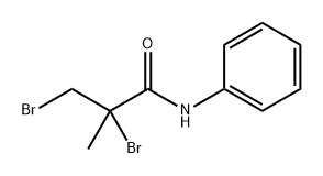 Propanamide, 2,3-dibromo-2-methyl-N-phenyl- Structure