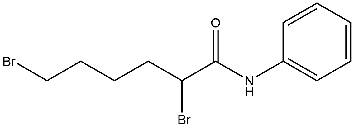 2,6-Dibromo-N-phenylhexanamide Structure