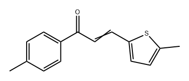 2-Propen-1-one, 1-(4-methylphenyl)-3-(5-methyl-2-thienyl)- 구조식 이미지