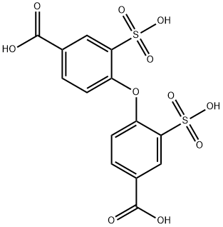 Benzoic acid, 4,4'-oxybis[3-sulfo- Structure