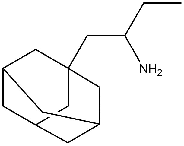 [1-(1-Adamantylmethyl)propyl]amine hydrochloride Structure