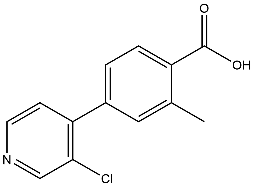 4-(3-Chloro-4-pyridinyl)-2-methylbenzoic acid Structure