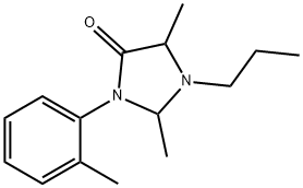 4-Imidazolidinone, 2,5-dimethyl-3-(2-methylphenyl)-1-propyl- Structure