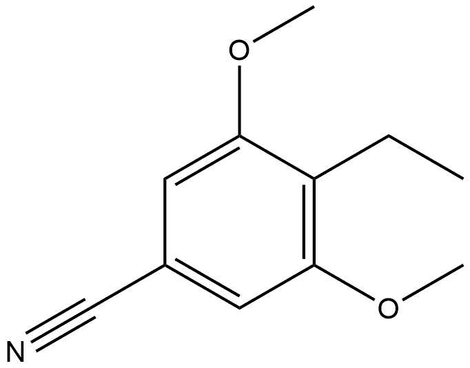 4-Ethyl-3,5-dimethoxybenzonitrile Structure