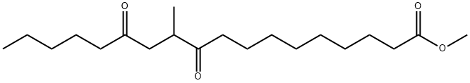 Octadecanoic acid, 11-methyl-10,13-dioxo-, methyl ester 구조식 이미지