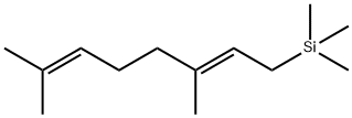 Silane, [(2E)-3,7-dimethyl-2,6-octadien-1-yl]trimethyl- 구조식 이미지