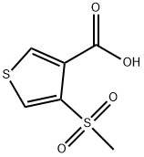 4-methanesulfonylthiophene-3-carboxylic acid Structure