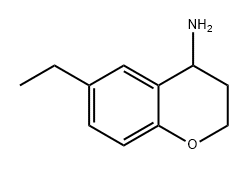 2H-1-Benzopyran-4-amine, 6-ethyl-3,4-dihydro- 구조식 이미지