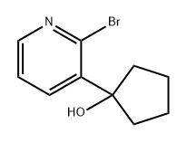 Cyclopentanol, 1-(2-bromo-3-pyridinyl)- Structure