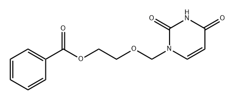 2,4(1H,3H)-Pyrimidinedione, 1-[[2-(benzoyloxy)ethoxy]methyl]- 구조식 이미지