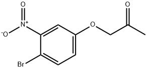 2-Propanone, 1-(4-bromo-3-nitrophenoxy)- Structure