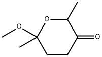 2H-Pyran-3(4H)-one, dihydro-6-methoxy-2,6-dimethyl- 구조식 이미지