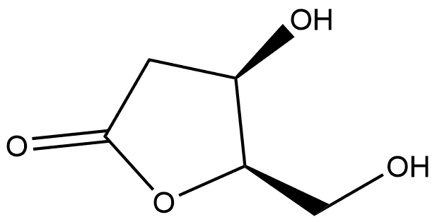 D-threo-Pentonic acid, 2-deoxy-, γ-lactone 구조식 이미지