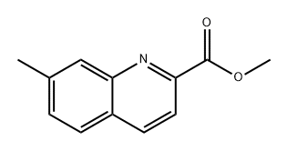 2-Quinolinecarboxylic acid, 7-methyl-, methyl ester Structure