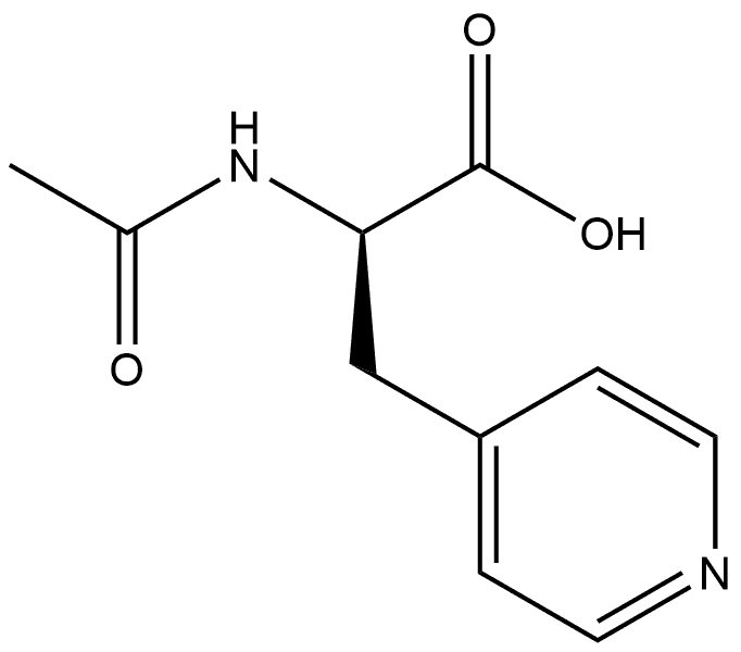 N-Ac-b-(4-Pyridyl)-R-Alanine 구조식 이미지