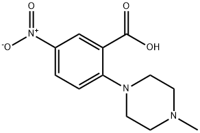 Benzoic acid, 2-(4-methyl-1-piperazinyl)-5-nitro- Structure