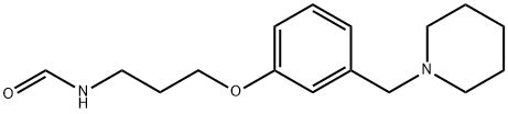 Formamide, N-[3-[3-(1-piperidinylmethyl)phenoxy]propyl]- Structure