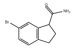 1H-Indene-1-carboxamide, 6-bromo-2,3-dihydro- Structure