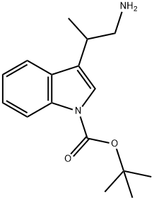 1H-Indole-1-carboxylic acid, 3-(2-amino-1-methylethyl)-, 1,1-dimethylethyl ester Structure