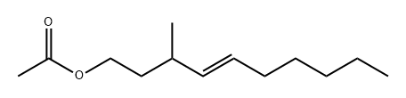 4-Decen-1-ol, 3-methyl-, acetate, (E)- (9CI) Structure