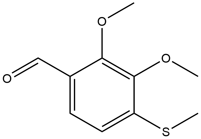 2,3-dimethoxy-4-(methylthio)benzaldehyde Structure